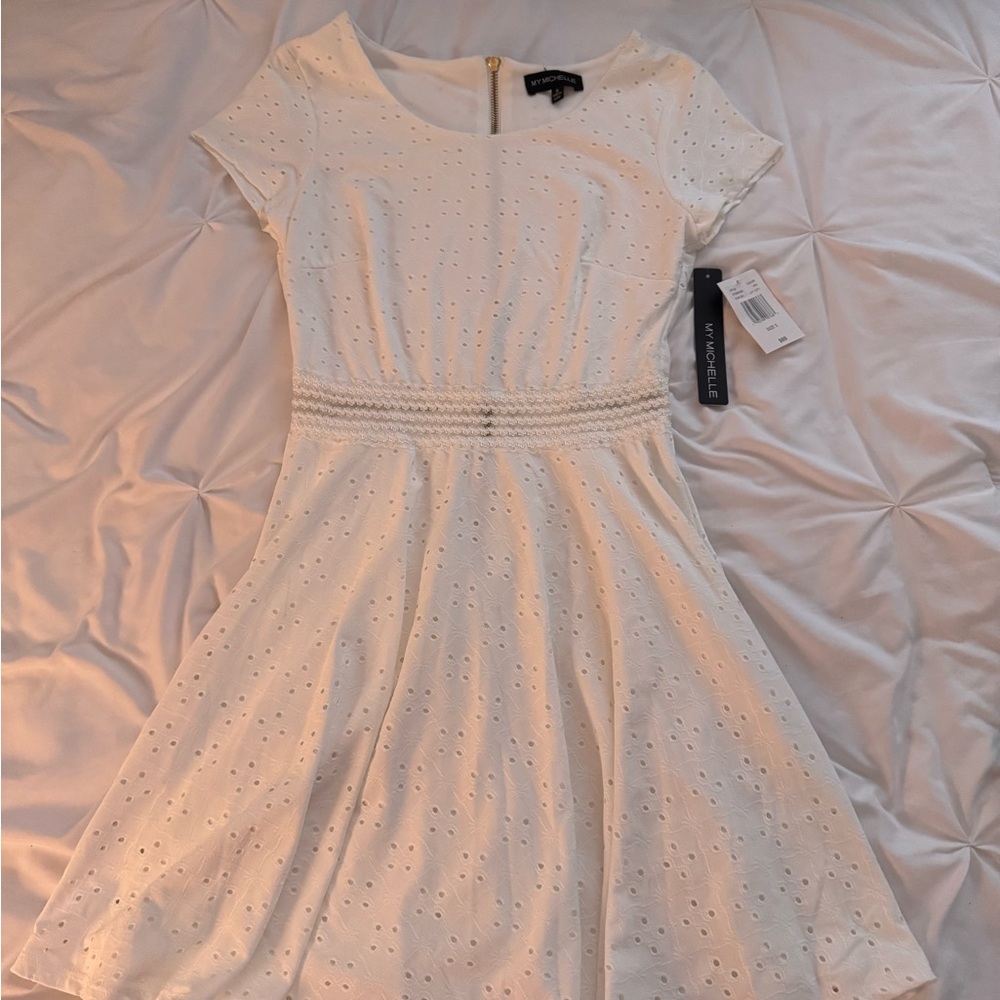 White Eyelet Dress